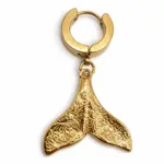 Gold Whale Earring Ss25