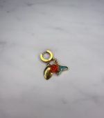 Orange Rose Earring Ss25 - Image 2