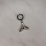 Silver Whale Earring Ss25