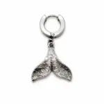 Silver Whale Earring Ss25
