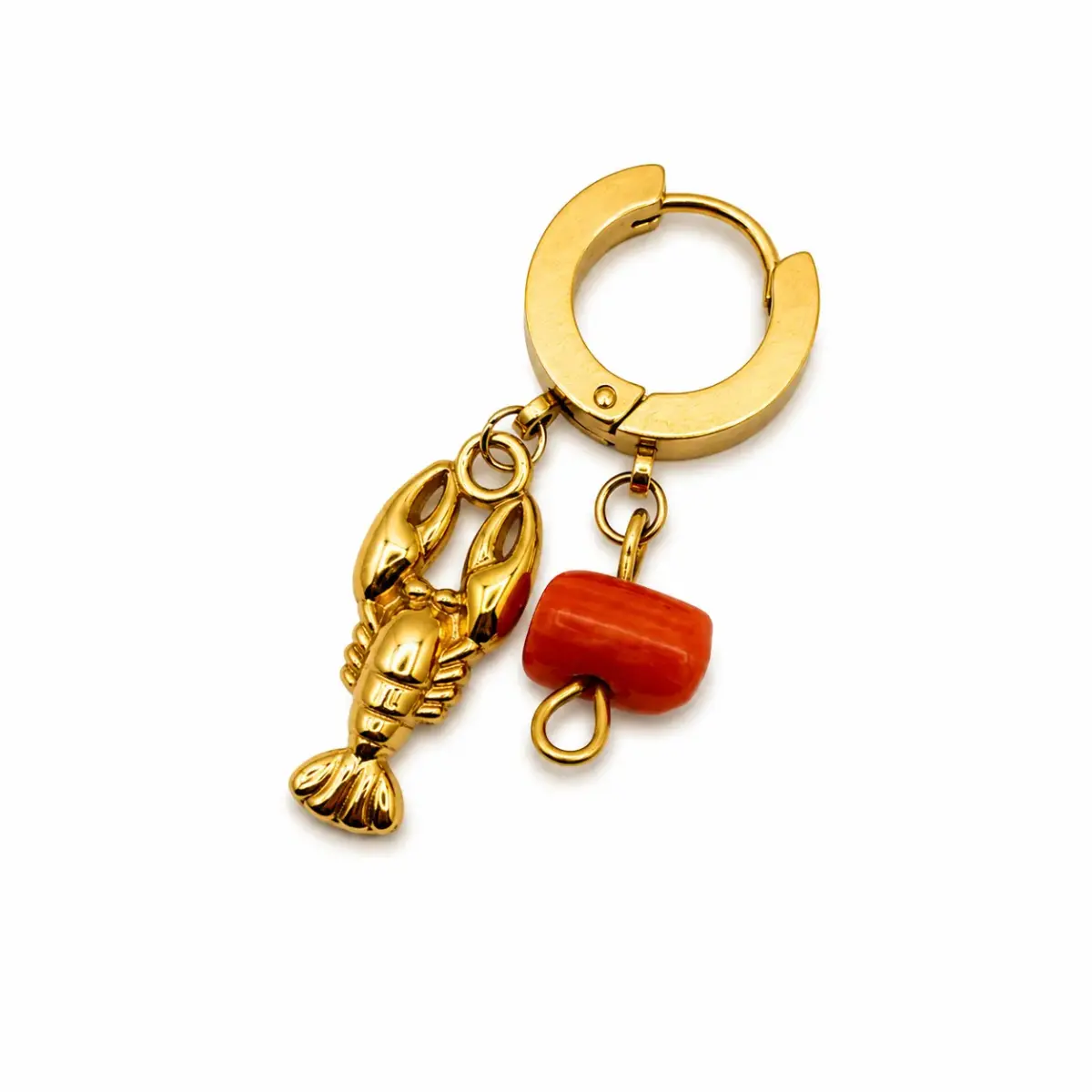 Gold Lobster Earring Ss25