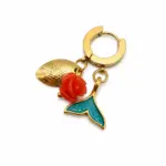Orange Rose Earring Ss25