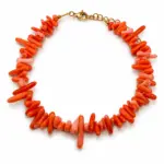 Orange Coral Anklet Ss25