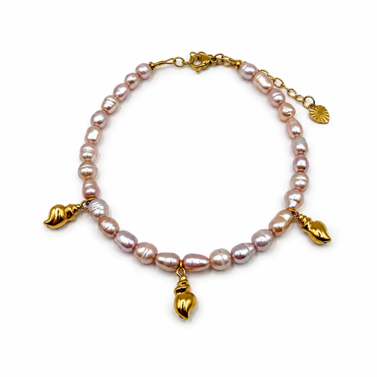 Purple Pearl Anklet Ss26